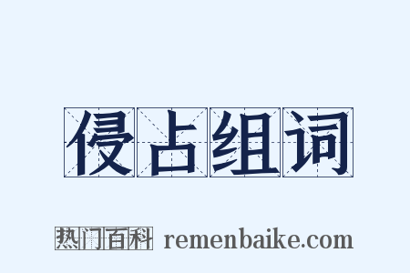 侵占组词是什么意思的图片